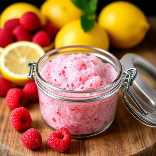Raspberry Lemon Sugar Scrub